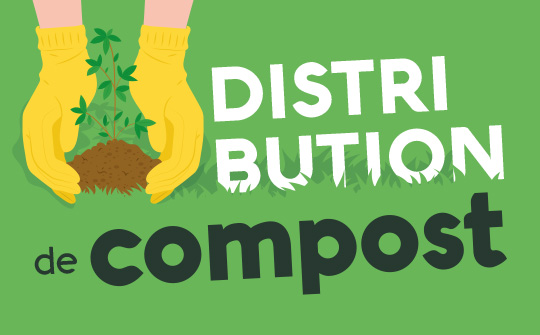 Distribution de compost d'automne
